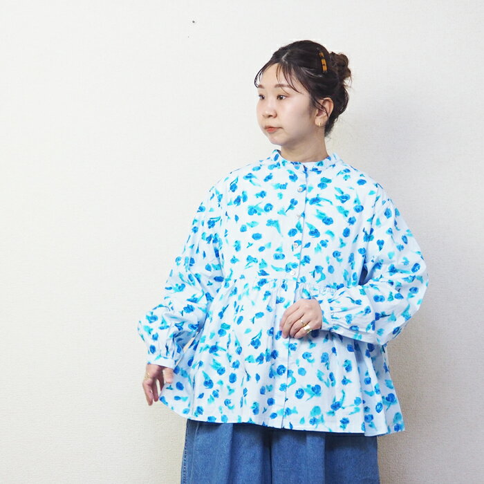 【Sale!30%OFF!】ICHI イチ 花柄プリント2WAYシャツ 241034【¥14,300(税込)→30%OFF!】