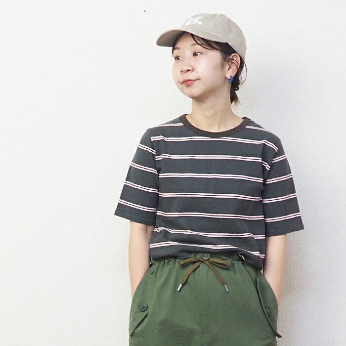 AUG リネンラップスカート&半袖シャツ