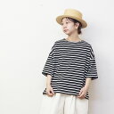 Sun valley サンバレー コットンストレッチ天竺ボーダーポケット付きTシャツ SC4007258(4)