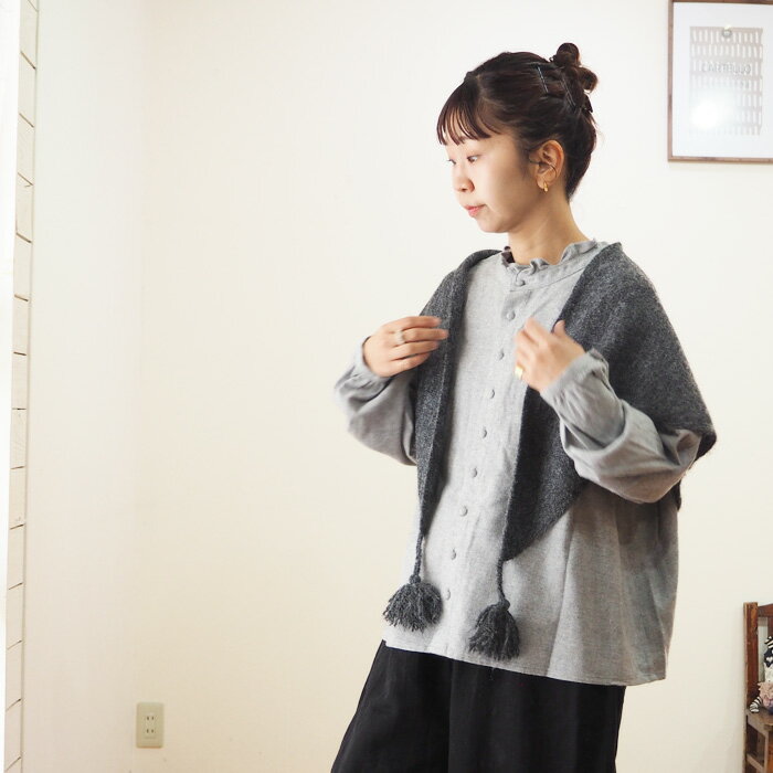 Heavenly ヘブンリー ニットトライアングルストール 2549204