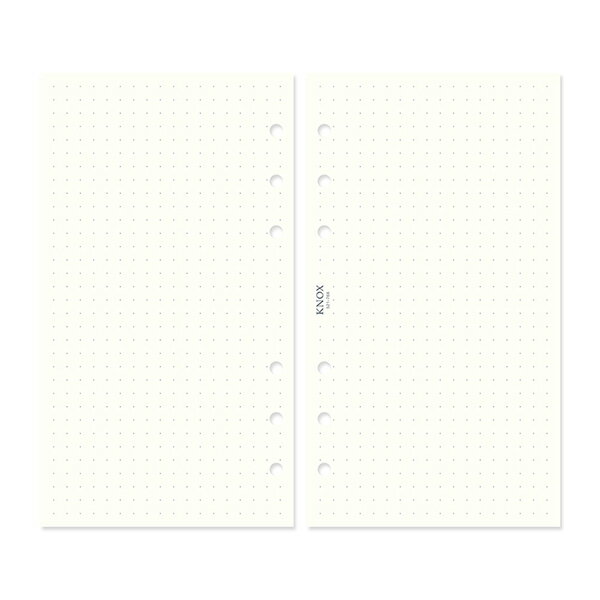 KNOX システム手帳リフィル 521-768リフィル バイブル メモ5mm ドット　天金ノックス　スケジュール帳 レフィル ビジネス手帳 手帳リフィル ノックスブレイン knoxbrain ノックスのサムネイル