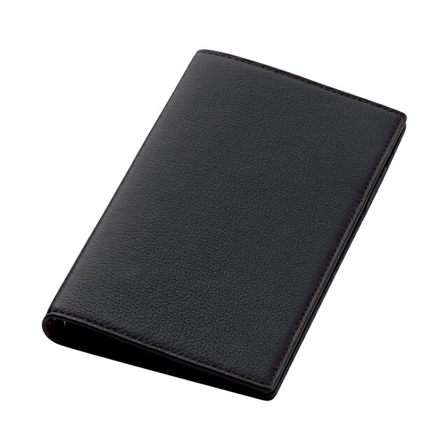 ブレイリオ システム手帳YAKレザー バイブル 11mmノートBK/WIブラック×ワイン582−15 Brelio スケジュール帳 ビジネス手帳 リ...