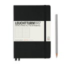 ロイヒトトゥルム LEUCHTTURM ノートブック ハードカバーブラックミディアム (A5)ドット329398 Blackノート メモ 手帳 メモ帳 日記 記...