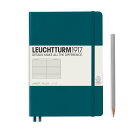 ロイヒトトゥルム　LEUCHTTURM　ノートブック　ハードカバーパシフィックグリーンミディアム (A5)横罫359692　Pacific Greenノート　メモ　手帳 メモ帳 日記 記録 ドイツ ステーショナリー 文房具　プレゼント　贈り物　ギフト　記念品