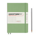 ロイヒトトゥルム LEUCHTTURM ノートブック ハードカバーセイジミディアム (A5)ドット361584 Sajeノート メモ 手帳 メモ帳 日記 記録 ...