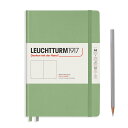 ロイヒトトゥルム LEUCHTTURM ノートブック ハードカバーセイジミディアム (A5)無地 361585 Sajeノート メモ 手帳 メモ帳 日記 記録 ...