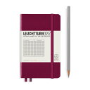 ロイヒトトゥルム ノートブック ポケット A6 ポートレッド 方眼 359702LEUCHTTURM ハードカバー ノート メモ 手帳 メモ帳 日記 記録 ドイ...