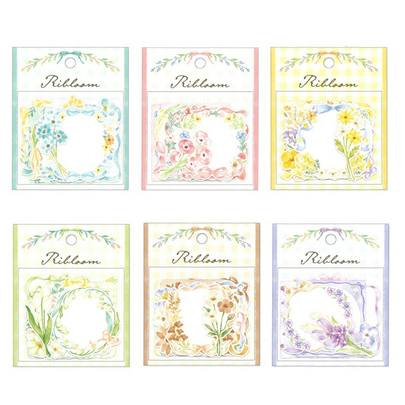 ޥɥ Ribloom sticker ֥롼ॹƥå 82178 blue 82179 pink 82180 yellow...