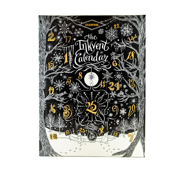 ダイアミン インクベントカレンダー2024 ブラックエディション Diamine InkVent Calender 2024 クリスマスプレゼント プレゼント アドベントカレンダー クリスマス ギフト 2024.Ink-vent calendar Black Edition