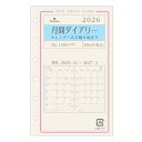 ASHFORD システム手帳リフィル 2026年 MINI6 1508-026 月間ダイアリー カレンダー式日曜日始まり MINI6 リフィル レフィル スケジ...