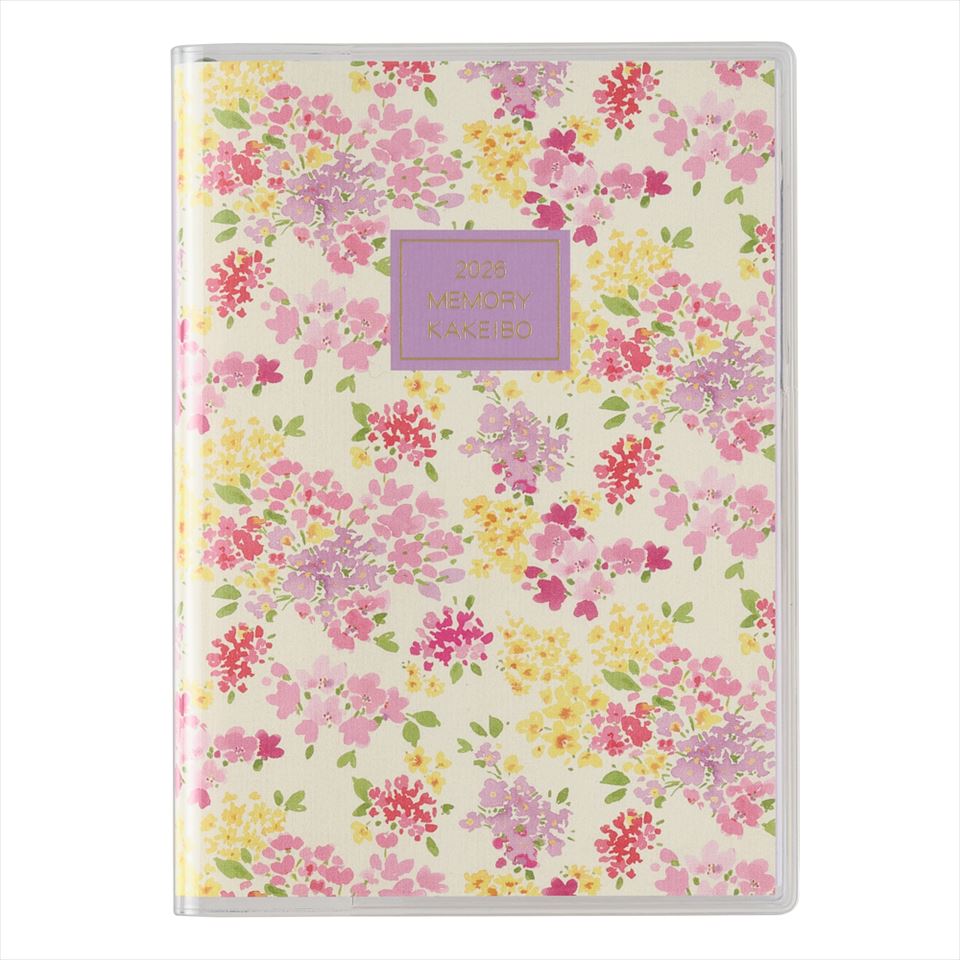 日本能率協会 2026年 家計簿 1月始まり 7723 ペイジェムメモリー家計簿（ローラアシュレイ）A6（アメリ） ダイアリー ビジネス手帳 スケジュール帳 定番 シンプル 日記 おすすめ 人気 手帳 JMAM 能率 能率手帳 ノルティ ペイジェム PAGEM by NOLTY