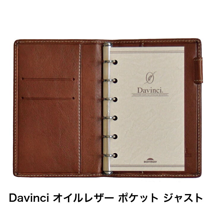 レイメイ藤井 ダヴィンチ システム手帳 Davinci オイルレザー 聖書/ポケット ブラ...