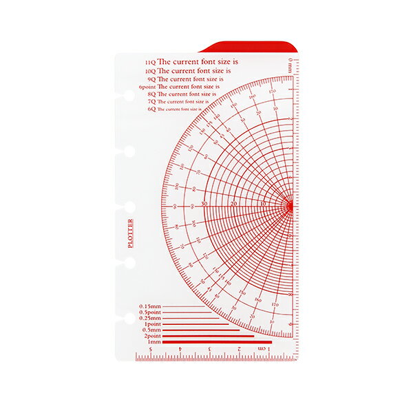 プロッター PLOTTER PLT0009-M5 -スケール下敷 ミニ577717063ミニ5穴 ミニ5サイズ システム手帳 レフィル ビジネス手帳 手帳リフィル リフィル