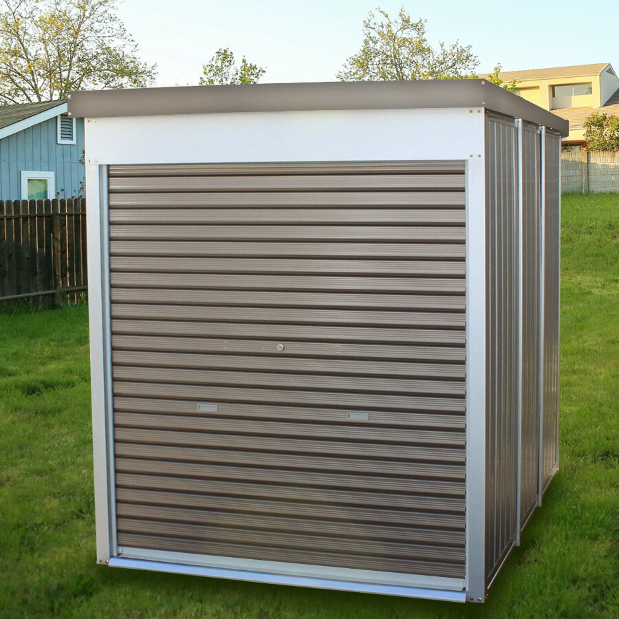 ※法人様限定※【公式】万能物置 物置 屋外 大型 おしゃれ 物置き 多目的万能物置 シャッター シャッター付き サイクルハウス サイクルポート 幅1661mm × 奥行2427mm × 高さ 1930mm 自転車置き場 屋外 収納庫 休憩所 スチール DMG-11