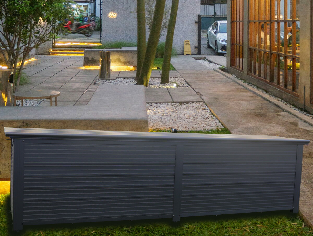 【公式】ベンチボックス W1800×D450×H480mm 収納ボックス 屋外 物置 収納庫 屋外 大型物置 380L大容量 ベランダ収納 倉庫 屋外収納 ガーデン収納 ベンチ コンテナ 収納 大容量 おしゃれ DIYのサムネイル