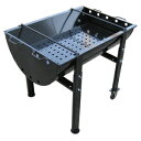 【BBQ お得な4点セット】コンロ900型 と焼アミ(大)・鉄板(ミニ)・補助棚職人手作りの カシワ サイズぴったり!すぐ使える!