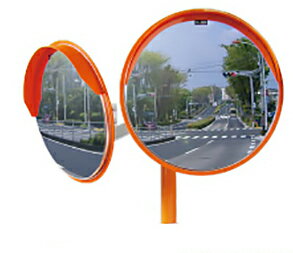 カーブミラー 安全ミラー 道路反射鏡 店舗 商業施設内 道路鏡 ステンレスミラー Z 丸形 Φ800 2面鏡 4MHZ0800W