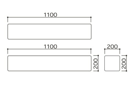 ベンチW1100　D200シリーズ専用簡単設置、カラーが選べる キッズスペース用 ベンチ