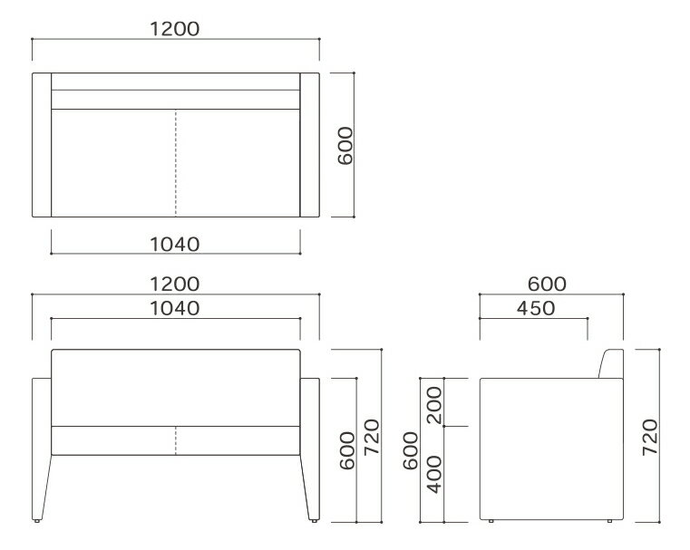 ベビールーム用 　リバーシ(2P)　 休憩用ソファ BR-RV-2P omoioレストルーム・ベビ...