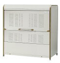 ヨドコウ ゴミ収集庫 ダストピット Mタイプ DPMA-2200(容量 2200L ゴミ袋48個 24世帯用)業界初の開閉方式を採用!ビッグな集積力の 据置タイプ