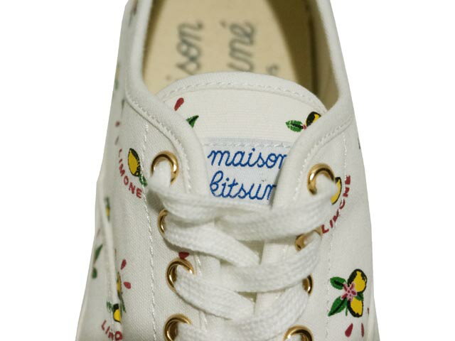 【送料無料!!】Maison　Kitsune　メゾン　キツネ　Allover Lemon Sneakers　オールオーバー　レモン　スニーカー(MULTI PRINT)