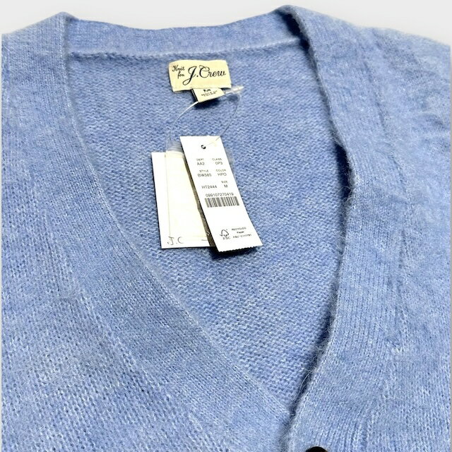 J.CREW / Alpaca-blend V-neck cardigan sweater (HTHR POOL)