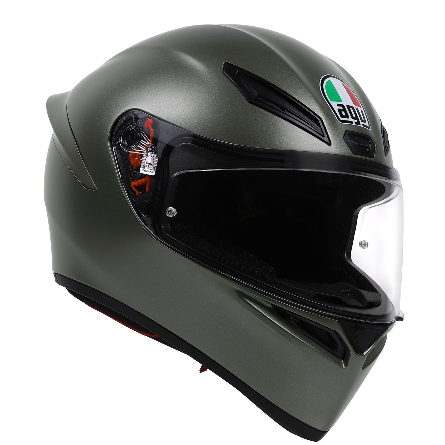 K1 S AGV JIST Asian Fit Japan Limited 日本別注 078-MONO MATT ASFALTO GREY バイク用 フルフェイスヘルメット 安心の保証付き AGV（エージーブイ）