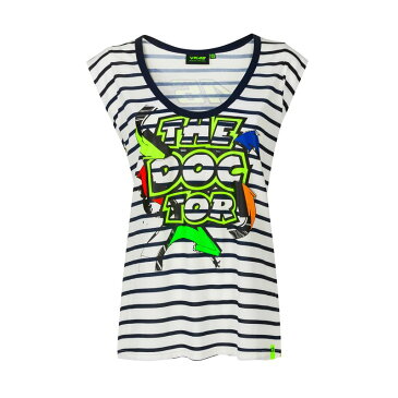 VR46ストア公式　WOMAN STREET ART T-SHIRT　VR46（バレンティーノ・ロッシ / ブイアール46）