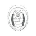 【公式】 CHEEK PADS JIS ASIA FIT 001 L安心の保証付きバイク用 ヘルメット用内装 チークパッド AGV(エージーブイ)