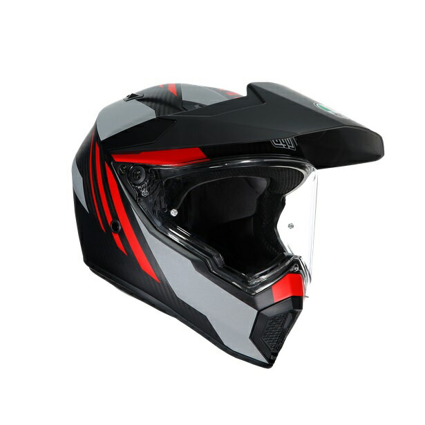AGV（エージーブイ）公式　AGV AX9 014-REFRACTIVE ADV MATT CARBON/RED 安心の保証付きバイク用 フルフェイスヘルメット