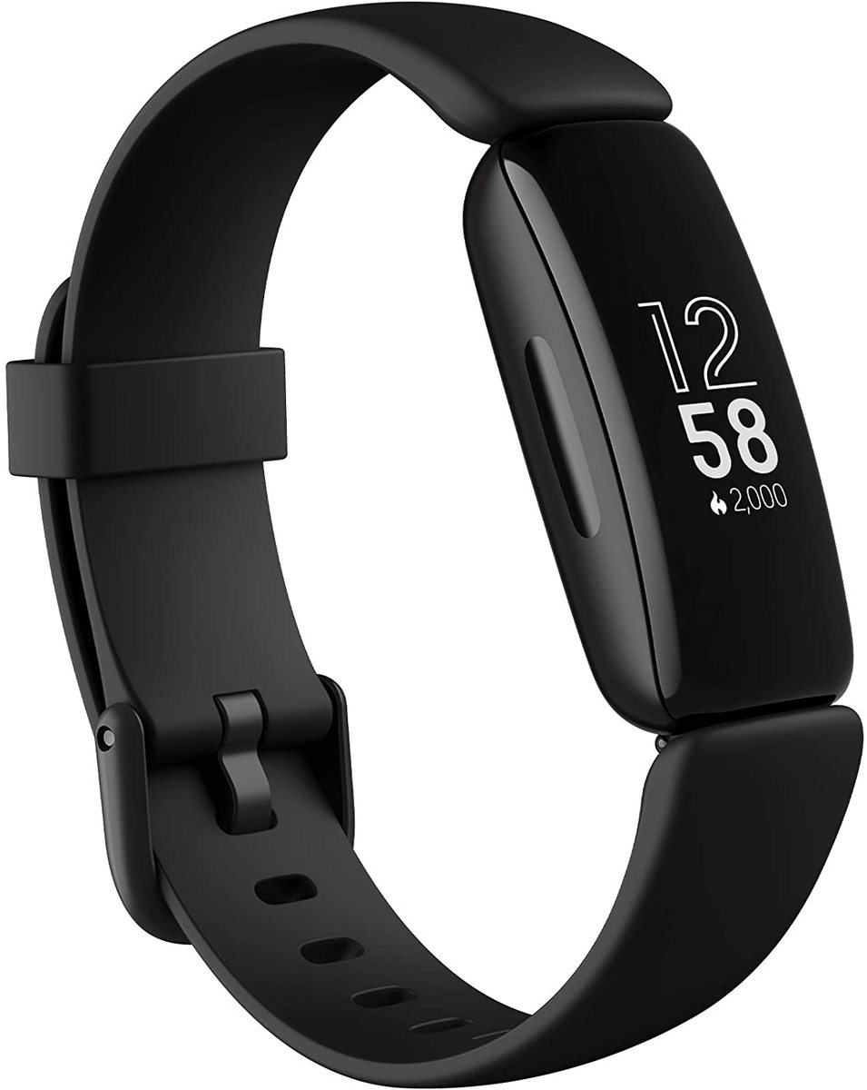 【10/16「限定」全品！なんと！55円OFFクーポン】 スマートウォッチ Fitbit Inspire2 フィットネストラッカー Black ブラック L/Sサイズ [並行輸入品] ブラック fitbit inspire フィットビット インスパイア 黒 レディース メンズ 日本語 FBA