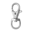 【SALE】 スナップフック L04-14mm 金具 回転 キーホルダー ナスカン バッグ金具 ニッケル 【在庫限り】 10個/50個