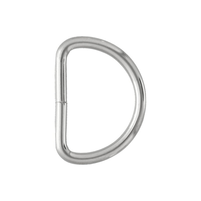 Dカン 鉄製 線径φ2.5×21mm ニッケル 100個/500個/1000個 大王製作所 アクセサリーパーツ 金具 接続パーツ