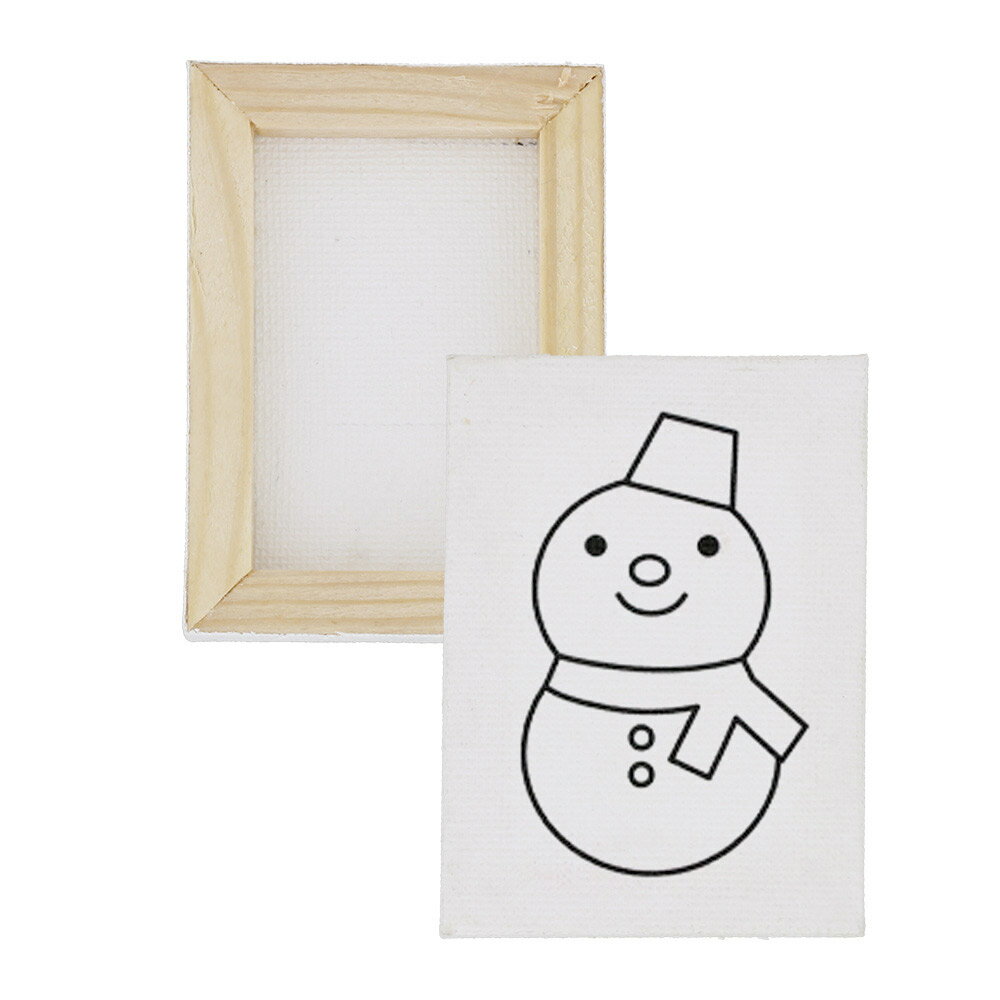 塗り絵 クリスマス ミニキャンバス 50×70mm 縦向き インテリア ワークショップ イベントに 大王製作所