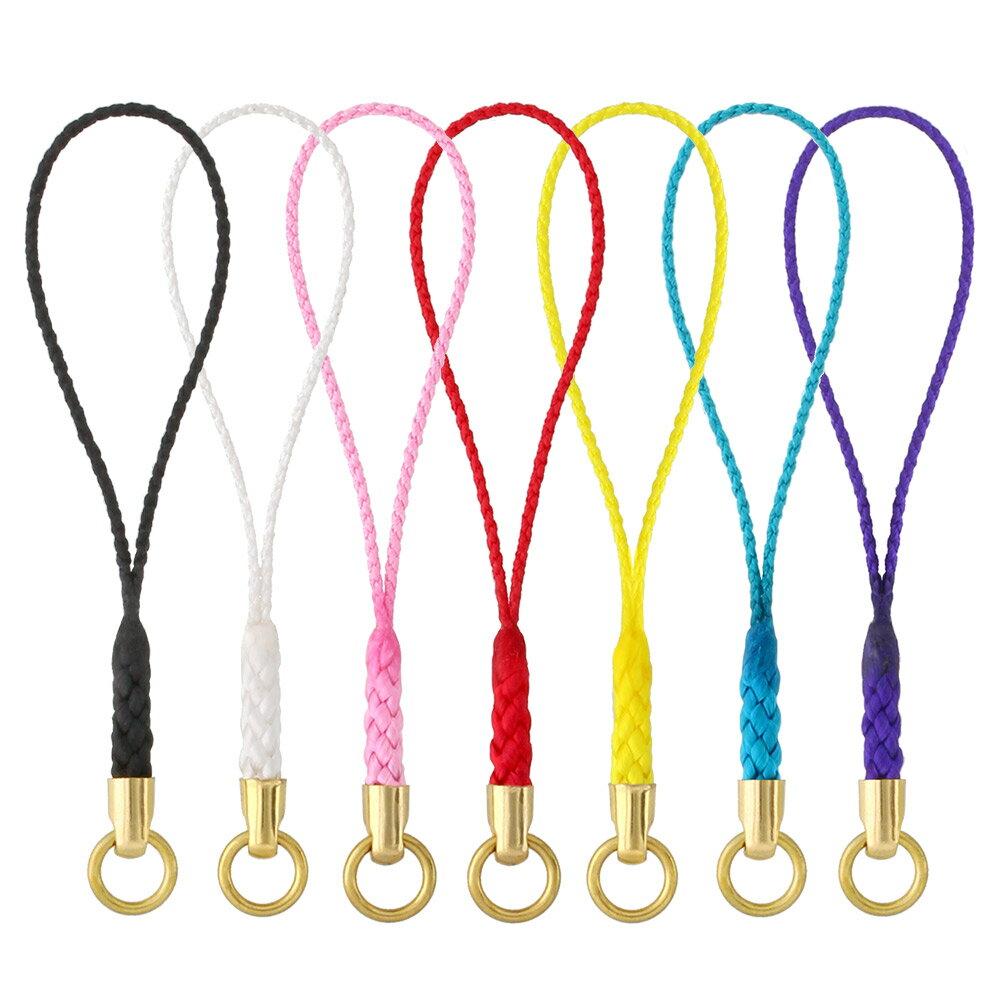 根付紐 ミニ根付 胴紐短め ゴールド 丸カン付き ストラップ 50本/100本/500本/1000本 大王製作所 お守..