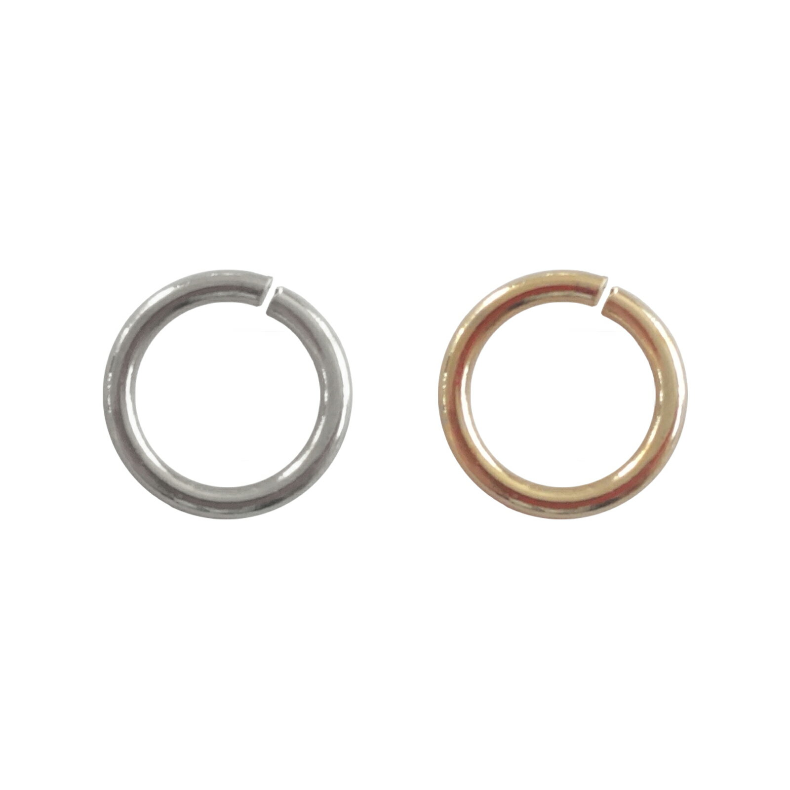 丸カン 鉄製 ワカン Oリング パーツ 線径φ1.0×内径6mm 直径8mm 500個/1000個 大王製作所 マルカン 丸環