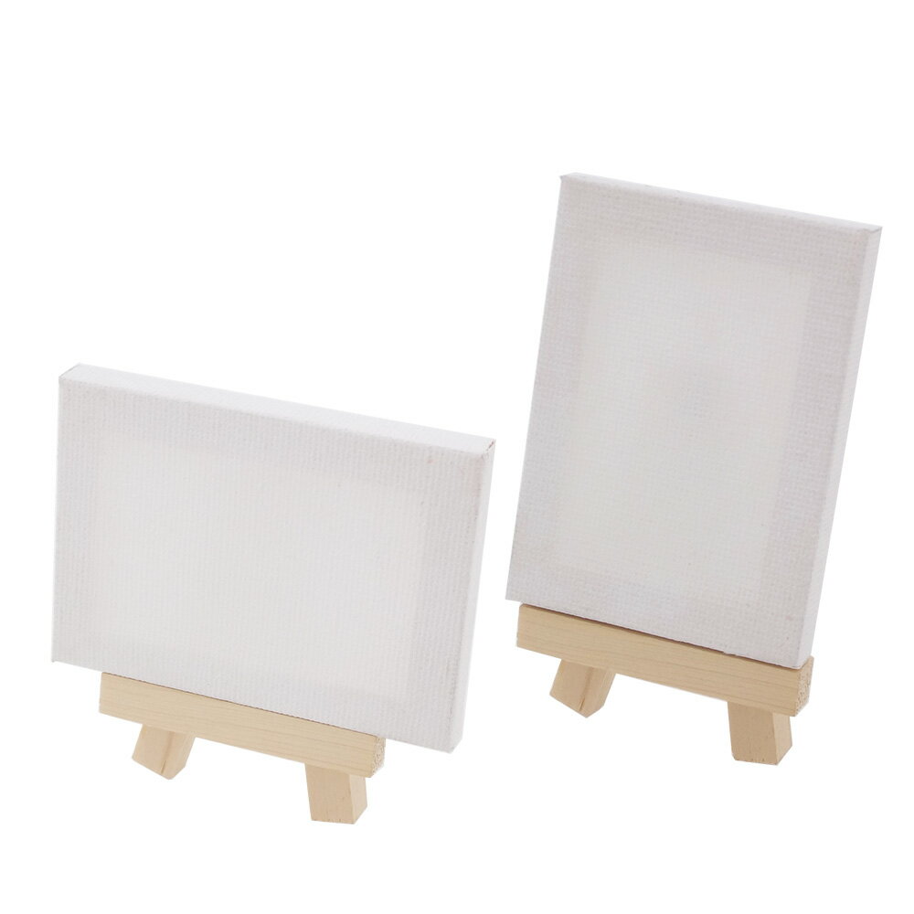 ミニキャンバス 50×70mm 無地【B級品】1個/5個 /10個/50個【在庫限り】ミニチュア 絵画 UVプリント対応 白