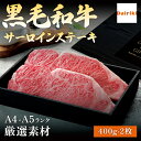お肉 ギフト 国産 黒毛 和牛 サーロイン ステーキ 2枚 400g A4 または A5 等級 柔らかい 霜降 肉 ダイリキ ステーキソース 付 誕生日 お歳暮...
