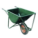 酪農用 畜産用 運搬車 【 鉄製飼料深型一輪車 110リットル 】110L 一輪車 国産 1輪車 ネコ車 鉄製 飼料運搬車 畜産用品 車輪付き 荷車 キャリー ...