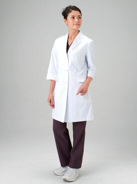 白衣 ドクターコート 七分袖 女性用 シングル ミズノ MIZUNO unite MZ-0024 診察衣