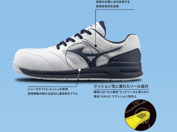 【最強配送対応 日時指定で最短配送】 安全靴 ミズノ オールマイティ F1GA2101 靴 ...