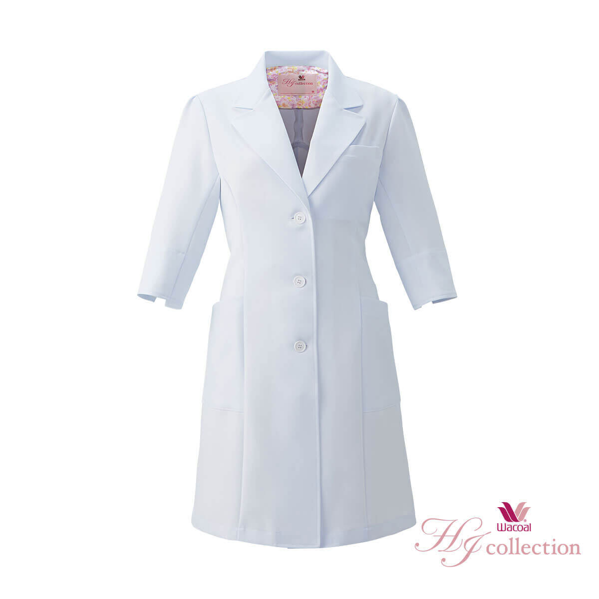 レディースシングルコート ワコール HI402 ドクターコート FORK 白衣