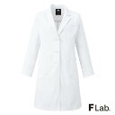 レディースシングルコート F Lab. エフラブ 2537SG ドクターコート 超軽量 FOLK 白衣