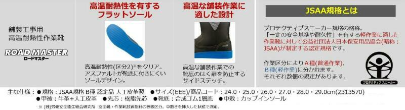 舗装用 安全靴 マジック RM138 シモン simon ロードマスター 舗装靴 送料無料