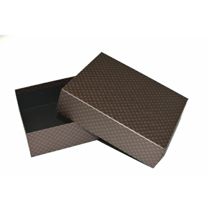 ≪楽天スーパーSALE 半額50%OFF 商品≫送料無料 ギフトボックス バレンタイン 貼り箱(格子柄ブラウンXブラック)5個セット ホワイトデー・バレンタイン...