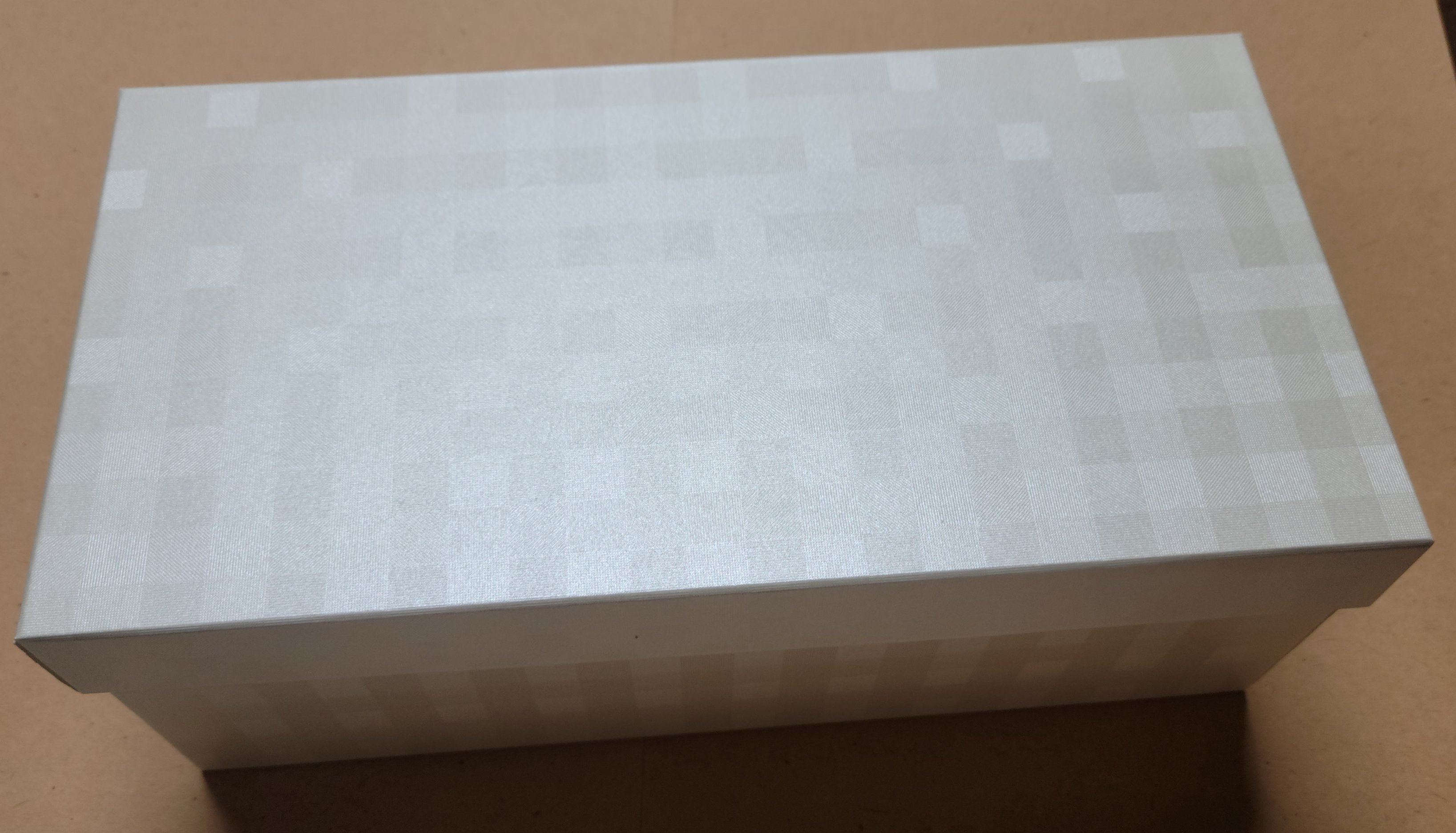 ≪楽天スーパーSALE 半額50%OFF 商品≫格子柄の白い箱紙製 ギフトボックス 箱白色 和柄