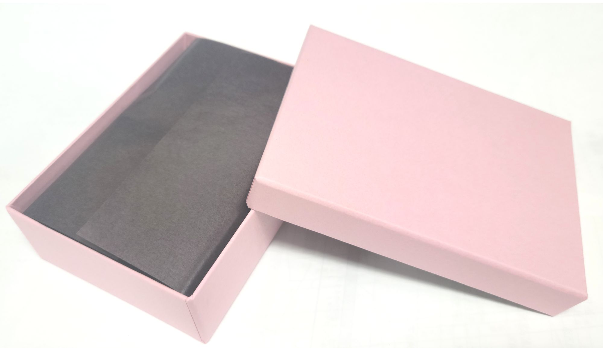 チョコレート用箱6個入用 ピンク(中茶色)グラシン紙 仕切り入りバレンタイン用・プレゼント用に最適