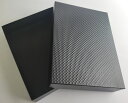 大人のおしゃれな書類箱 お道具箱黒X黒 A4サイズ(A4書類は勿論、A4クリアファイルもそのまま入れることができます)書類収納ケース 書類整理ボックスひし形模様 箱 ギフトボックス 送料無料