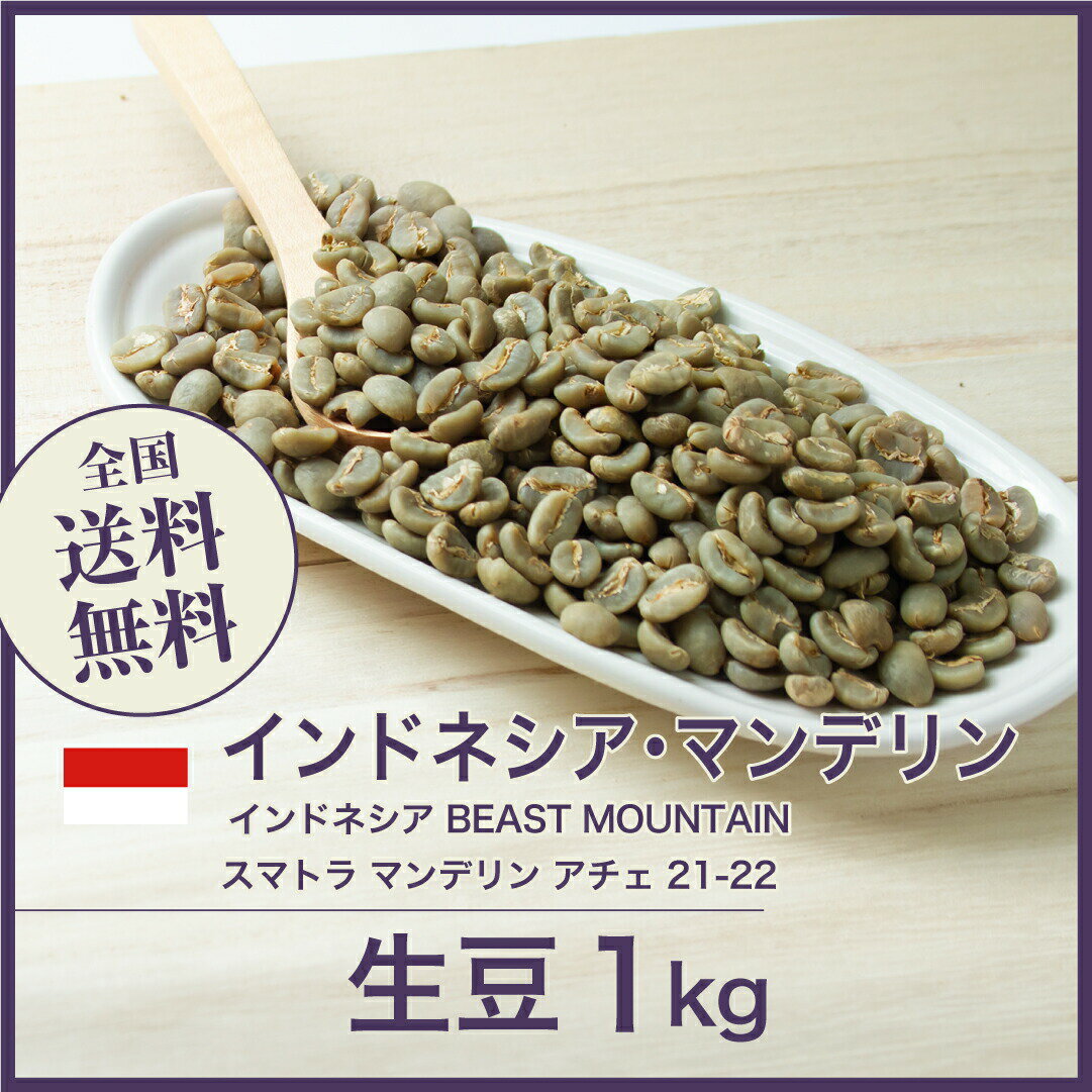 生豆 インドネシア BEAST MOUNTAIN スマトラ マンデリン アチェ コーヒー 珈琲 スペシャルティ 送料無料【DRIP TRIP】1kg 2kg 5kg 10kg