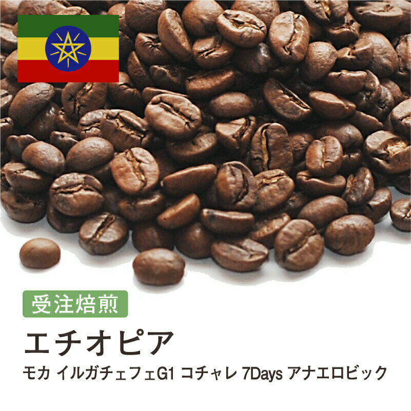 エチオピア モカ イルガチェフェG1 コチャレ 7Days アナエロビック コーヒー豆 受注焙煎 選べる焙煎度合い 送料無料 珈琲 珈琲豆 コーヒー スペシャルティコーヒー 粉 400g 800g 1kg 2kg